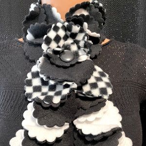 Handmade fleece scarf